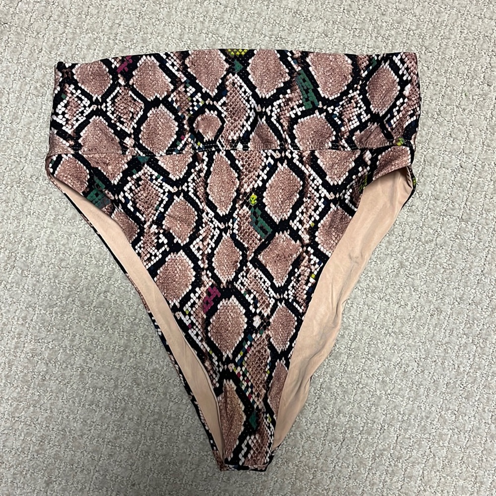 Beach Riot high rise swim bottom Sz L